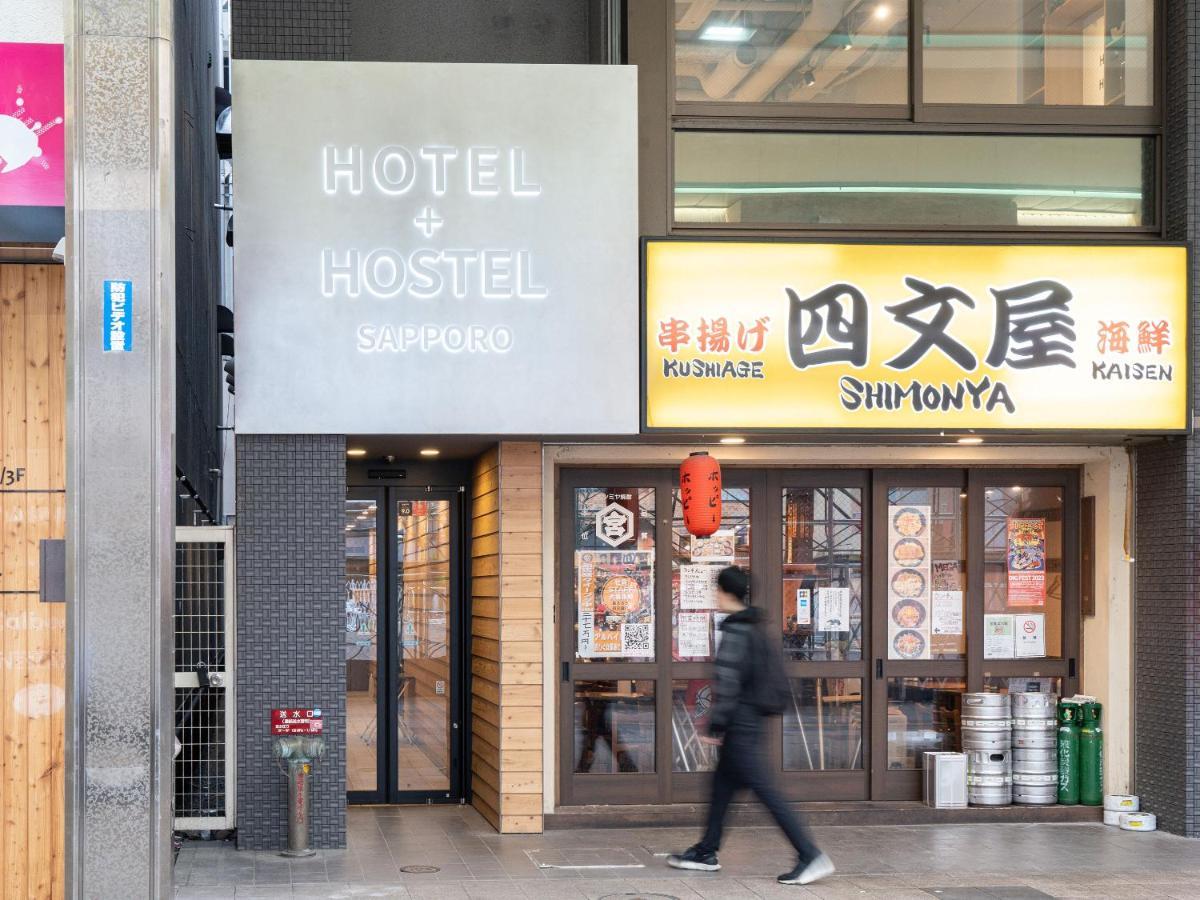 Hotel Plus Hostel Sapporo Bagian luar foto